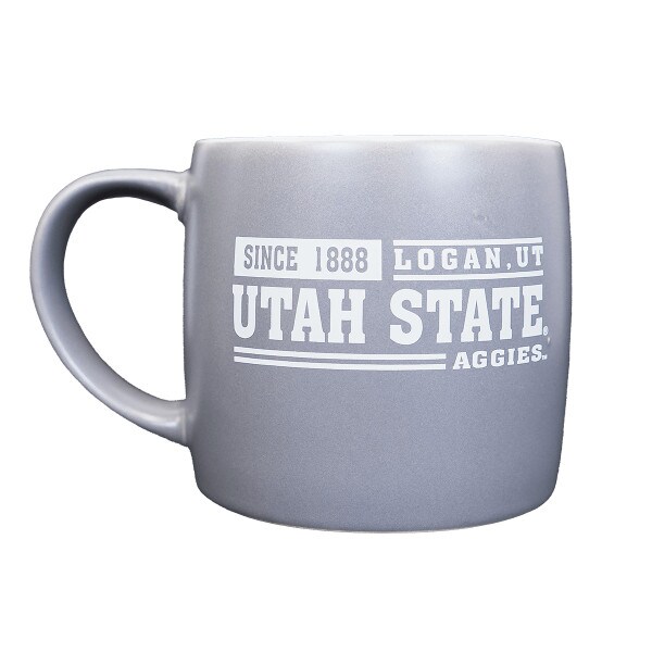 Since 1888, Logan Utah, Aggies, Gray, Mug